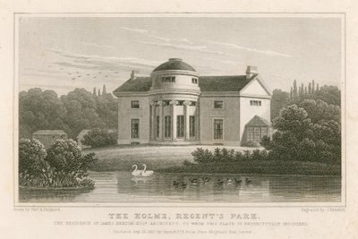 ホーム、リージェンツパーク、ロンドン、ジェームズバートンの邸宅、建築家 作： Thomas Hosmer Shepherd