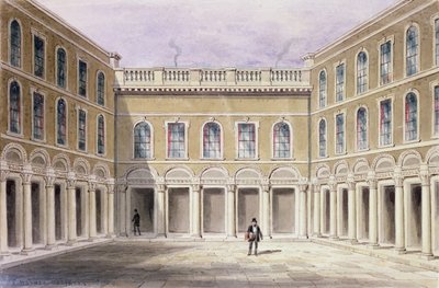 ドレーパーズホールの内部裁判所、1854年 作： Thomas Hosmer Shepherd