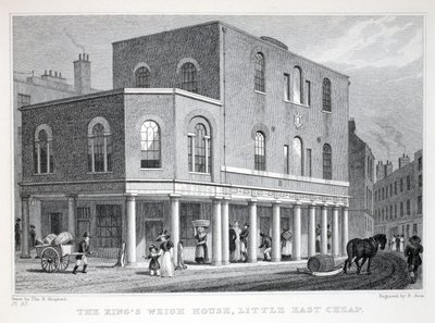 「ロンドンとそれは19世紀の環境」パブからの王の重量家。 Jones und Co.、1827-1829 作： Thomas Hosmer Shepherd
