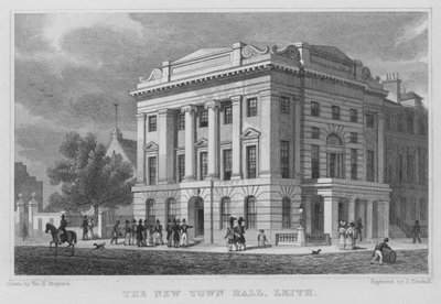 The New Town Hall, Leith (Engraving) 作： Thomas Hosmer Shepherd