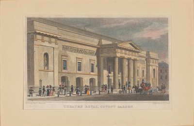 シアターロイヤルコベントガーデンc。 1830年。 作： Thomas Hosmer Shepherd