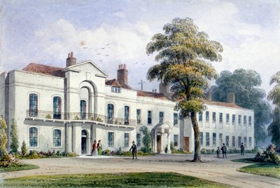 ブロンプトン ロッジの眺め、ケンジントン、ロンドン、1857 年 作： Thomas Hosmer Shepherd