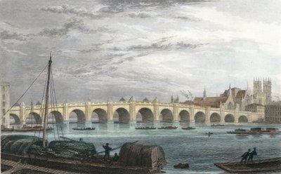 ウェストミンスターブリッジ、ロンドン 作： Thomas Hosmer Shepherd