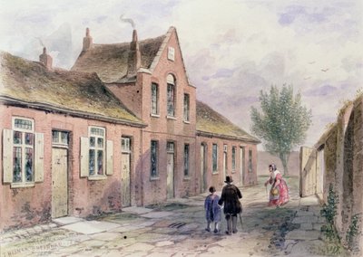 ウィッチャーの施し屋、トシルフィールズ、1850 作： Thomas Hosmer Shepherd