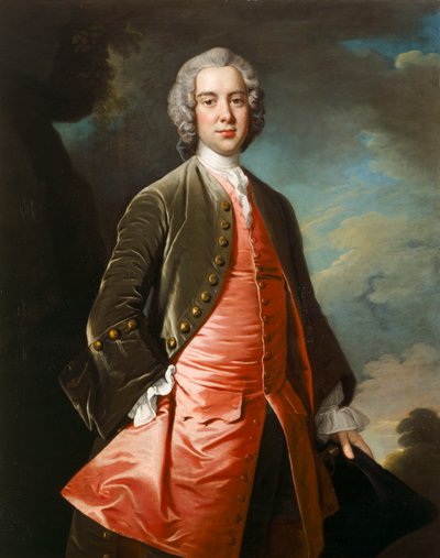 エイブラハム・アクワース氏 1745年頃（キャンバスに油彩） 作： Thomas Hudson