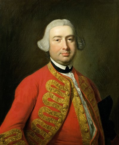 ジョンビアード（c.1717-91）の肖像、俳優、ボーカリスト 作： Thomas Hudson
