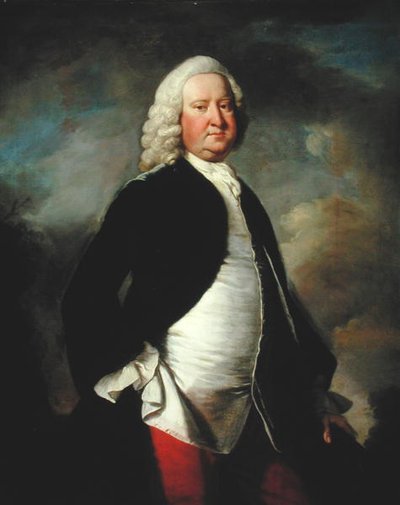 第3男爵ワトキン・ウィリアムス・ウィン卿（1692-1749）の肖像（油彩・キャンバス） 作： Thomas Hudson