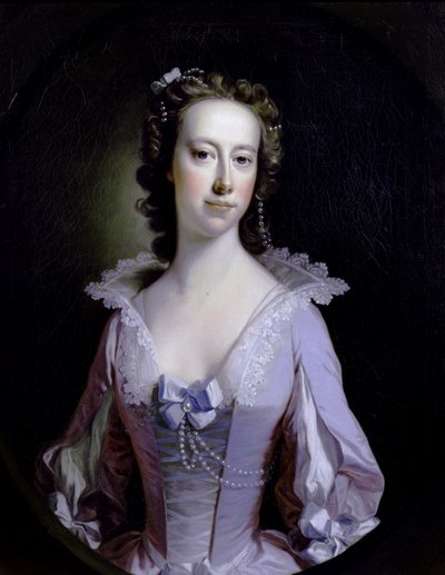 女性の肖像 作： Thomas Hudson