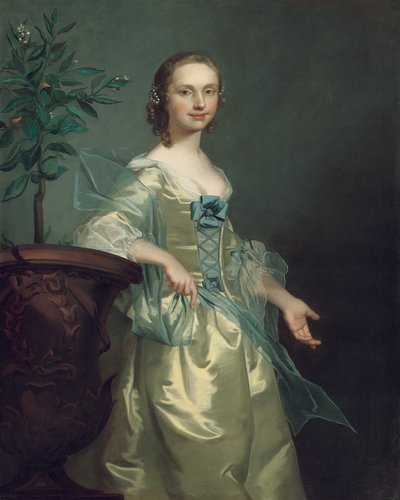 イザベラコートニーと呼ばれる女性の肖像画 作： Thomas Hudson