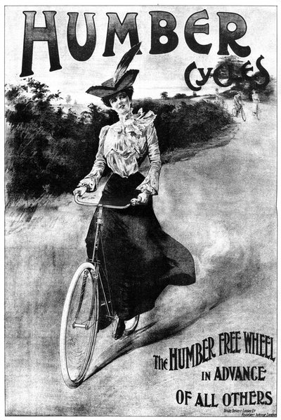 ハンバーサイクルの広告、1902-1903。 作： Thomas Humber