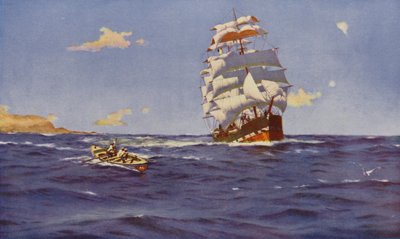 バルパライソ沖（カラーリトグラフ） 作： Thomas J. Somerscales