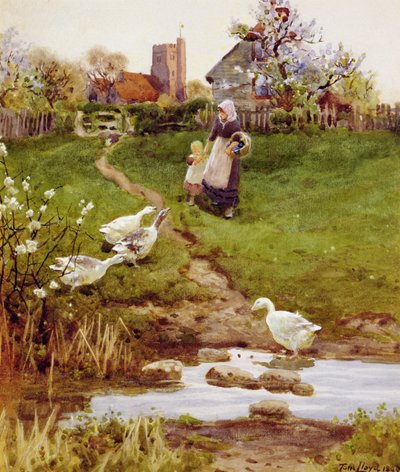 帰国、1894 作： Thomas James Lloyd