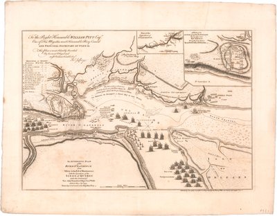 ジェフリーズによるセントローレンス川の計画 作： Thomas Jefferys