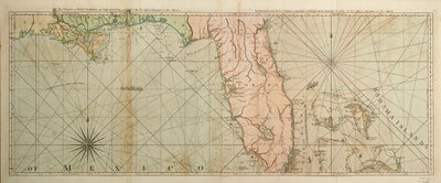 フロリダ州 地図 作： Thomas Jefferys