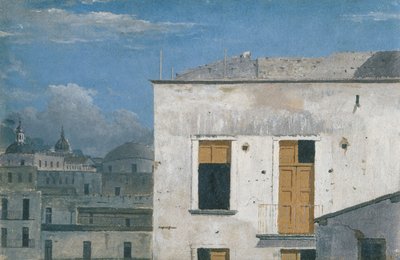 「ナポリの建物」、1782 作： Thomas Jones