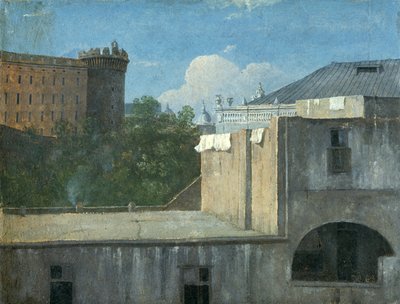「北東側のナポリの建物」、1782 作： Thomas Jones