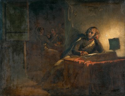 イギリス軍将校のいるインテリア」1835年～1882年 作： Thomas Jones Barker