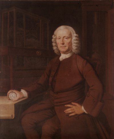 ジョン・ハリソン 1693-1776. 20 世紀の 1757 年にマリン クロノメーターを発明した。 作： Thomas King