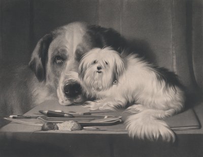 マルタのライオン犬 - 彼の部族の最後のもの、1844年。 作： Thomas Landseer