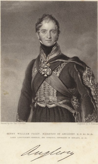 ヘンリーパジェット元帥 作： Thomas Lawrence