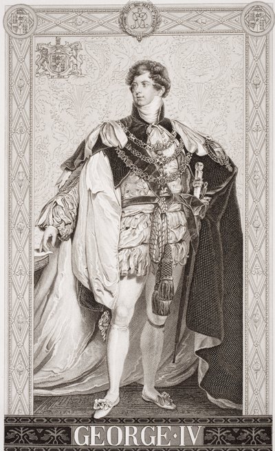 `Illustrations of English and Scottish History &39;Volume II（179434を参照）のGeorge IV（1762-1830） 作： Thomas Lawrence