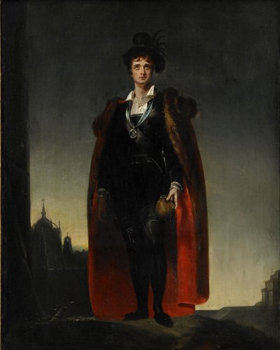 ハムレットとしてのジョン・フィリップ・ケンブル 作： Thomas Lawrence