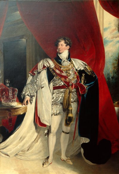 ジョージ4世、ガーターローブを着て立つ 1830年頃（油彩・カンヴァス） 作： Thomas Lawrence