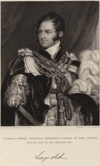 ベルギー国王レオポルド1世 作： Thomas Lawrence