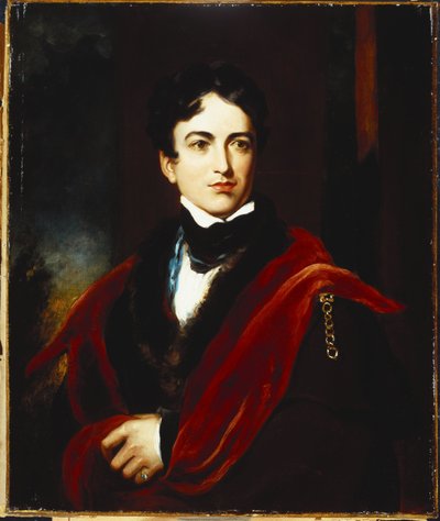 ジョンジョージラムトンの肖像、ダラムのIst Earl、GCB、MP、ケープとホワイトストックのダークコート 作： Thomas Lawrence