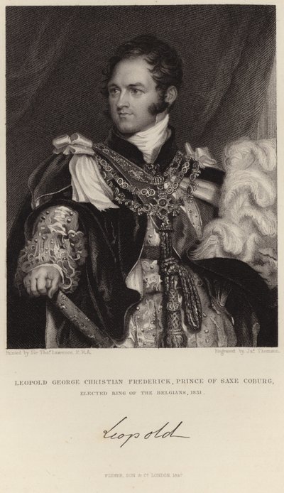 レオポルド1世の肖像 作： Thomas Lawrence