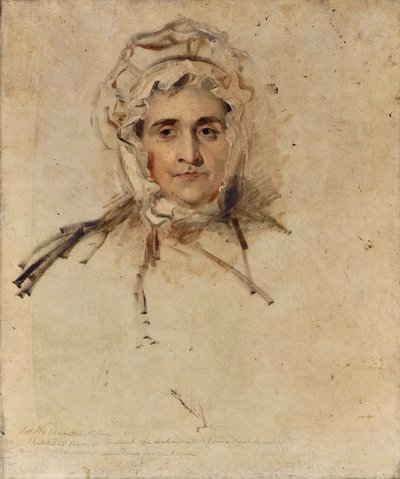 アーティストの母親、ルーシー・ローレンスの肖像画、スケッチ 作： Thomas Lawrence