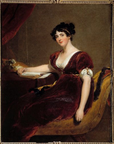 アイザック・カスバート夫人の肖像。トーマス・ローレンス卿（1769～1830）の作品 作： Thomas Lawrence