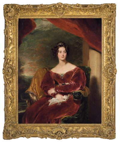 メアリーの肖像、ウィルトン伯爵夫人、1829年 作： Thomas Lawrence