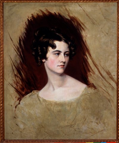 メッテルニヒ家のクレメンタイン王女の肖像」 トーマス・ローレンス卿（1769-1830）の絵画 作： Thomas Lawrence