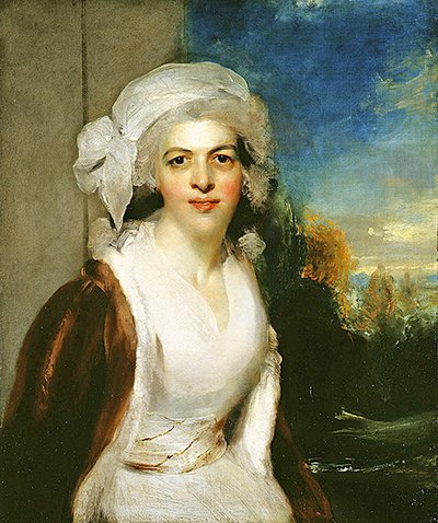 シメオン夫人レベッカの肖像（油彩・キャンバス） 作： Thomas Lawrence