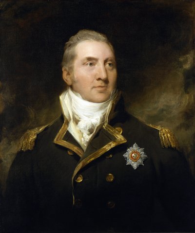 エドワード・ペリュー卿（エクスマス公）の肖像 作： Thomas Lawrence