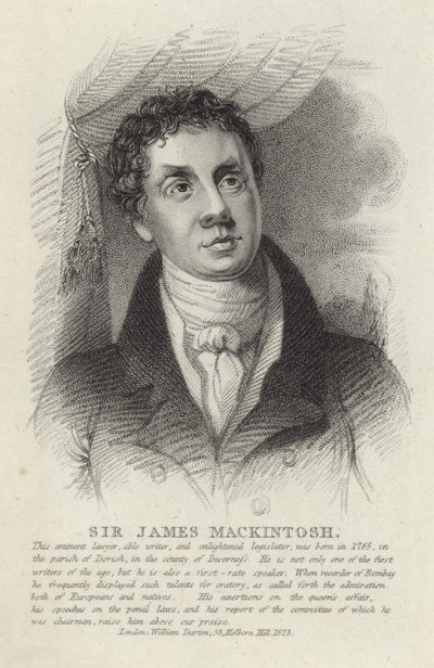 ジェームズ・マッキントッシュ卿の肖像 作： Thomas Lawrence
