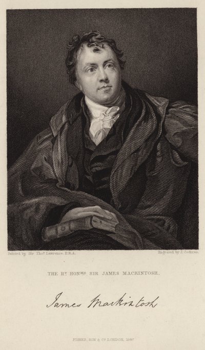 ジェームズ・マッキントッシュ卿の肖像 作： Thomas Lawrence