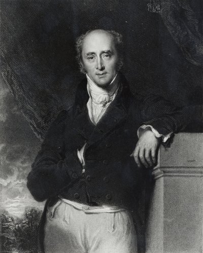 右の名誉あるチャールズグレイの肖像、アールグレイ（1764-1845）、J。コクランによって彫刻 作： Thomas Lawrence