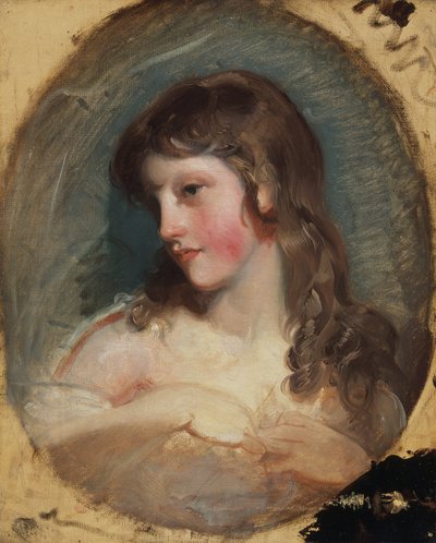 少女の習作（キャンバスに油彩） 作： Thomas Lawrence
