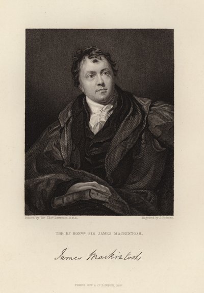 正しい名誉あるジェームズ・マッキントッシュ卿 作： Thomas Lawrence