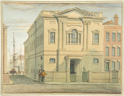 Assembly Rooms, Prince Street（水彩・紙 作： Thomas Leeson the Elder Rowbotham