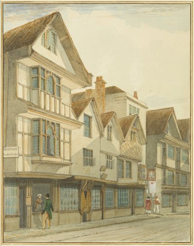 Redcliffe Street、「Plume of Feathers」（紙に水彩）を展示。 作： Thomas Leeson the Elder Rowbotham