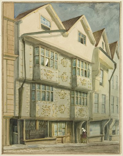 ボールドウィン通りの北側（水彩・紙 作： Thomas Leeson the Elder Rowbotham