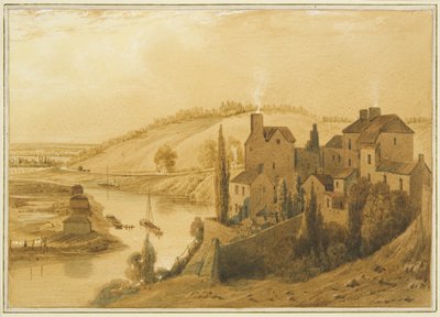 ノウル・ヒル、バース・ロード、ブリズリントン・ターンパイクが見えるトッターダウン 作： Thomas Leeson the Elder Rowbotham