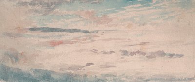 雲の研究 - 青と赤の斑点のあるアルト - 積雲 作： Thomas Lindsay