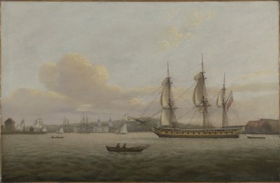 グリニッジ沖のHMS「ポモーネ 作： Thomas Luny