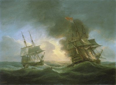 3月1日、インド船「ケント号」遭難 作： Thomas Luny
