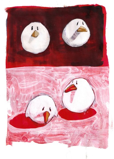 赤と黒と白の鳥 作： Thomas MacGregor
