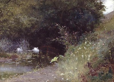 湖上の白鳥 作： Thomas Mackay